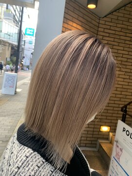 ラフ 難波店(LAFF) #黒髪#ボブルフ#ネビージュ#小顔#ワンレン