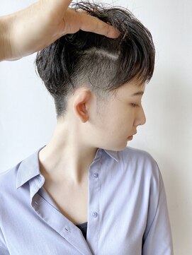 モリオフロムロンドン 松戸店(Morio from London) 【松戸　ムラマツ】大人刈り上げ　マッシュショート