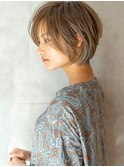 絶壁解消×くびれ×30代40代50代×前髪長め大人ショートボブ永