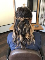 リピュア(Re:PURe)&nbsp;**ミルクティーインナーカラーハーフアップ**