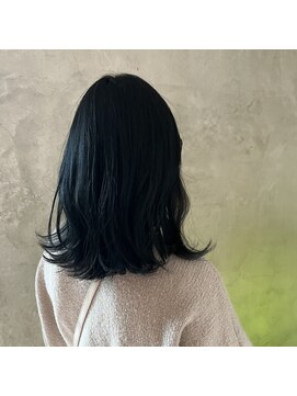 サラジュ 川西店(SARAJU) ブルーブラック　インナーグレー　カラー