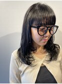 レイヤーカット×ワイドバング    Luna