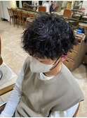 メンズ波巻きパーマ