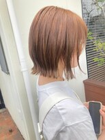 ヘアーワークス ボナ(HAIR WORKS bona.)&nbsp;似合わせカット×オレンジベージュ25
