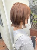 似合わせカット×オレンジベージュ25