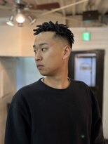 ビーバイエイトジェンツ(Bee by EIGHT GENTS)&nbsp;MEN'S HAIRマッシュウルフアッシュブラックカルマパーマ