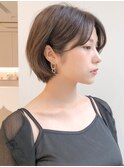 前髪 ネビージュ ボブルフ 黒髪 ワンレン 小顔 "