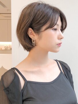 エトラ 渋谷店(etora) 前髪 ネビージュ ボブルフ 黒髪 ワンレン 小顔 "
