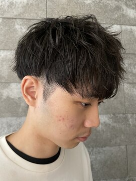 ニアウ 伊勢崎連取店(Niau) メンズマッシュツイストスパイラルパーマメンズパーマ