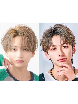 カラーのスペシャリスト在籍！色落ちまでカッコいい、ブリーチしても傷ませないカラーをご体感ください！