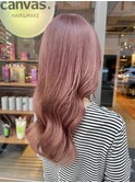ピンクベージュ/ハイトーン/ケアブリーチ/髪質改善/川崎/美髪