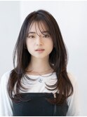 ロングレイヤー/20代30代大人かわいい/オリーブブラウン