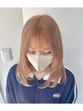 ラグーン(LAGOON) レイヤー/オレンジベージュ/ブリーチ/ハイトーン