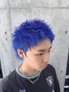 ボンド トウキョウ(BOND TOKYO) 群青スパイキー #ブリーチ#ブルー#群青#スパイキーショート