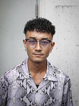 プロショップウェーブ(PRO SHOP WAVE) アッシュブラック/カルマパーマ/ベリーショート/原宿