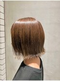 秋にオススメ!大人可愛い切りっぱなしくびれボブ