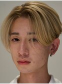 メンズバレイヤージュハイライトセンターパート