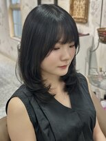 セライロ 千葉(celilo)&nbsp;ミディアムレイヤー レイヤーカット 顔周りカット【momoka】