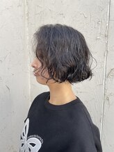 スウィープ(sweep) ミニボブ×パーマ