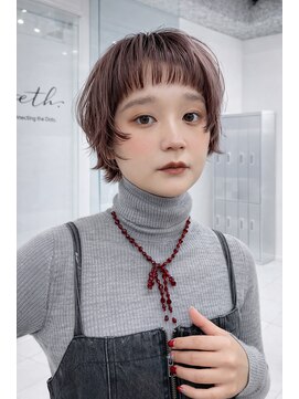 ムクコア(Muk CORE) コンパクトマッシュショートパーマくびれショート顔まわり川崎