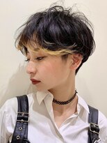 ピークアブー 原宿ハラカド(PEEK-A-BOO)&nbsp;ハンサムマッシュショート/刈り上げ女子/くせ毛多毛/前髪カラー