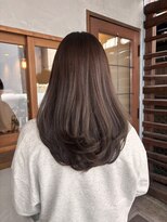 スクレ(s:;cre)&nbsp;ロングレイヤー ブラウンカラー