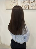 ロング×アッシュグレージュ