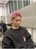 【梅田】ハイトーンピンクスパイキーショート