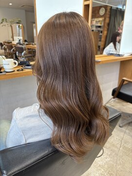 カノエ 山口小郡店(canoe) ブリーチ無しwカラー×ベージュカラー