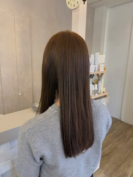 ジュエ ヘアー デザイン(Jue hair design) ワンカラー/ヘーゼルベージュ/ブリーチなしカラー/20代/30代