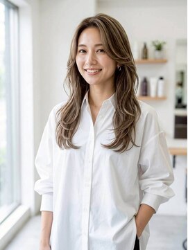ヘアメイク アージュ 大野城 下大利店(HAIR MAKE age) ブリーチハイライト×レイヤーロング
