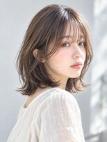 オラボ(olabo)&nbsp;透明感ベージュ×くびれ外ハネロブ
