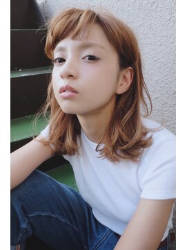 ランプ ヘアー(lamp hair) 【lamp hair】外国人風/切りっぱなしボブ/シアベージュ