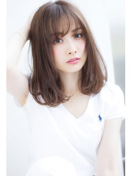 マリアバイアフロート(Maria by AFLOAT) ナチュラルワンカール小顔にハニーヘアグレージュミディアム