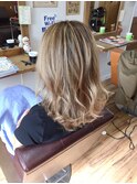 ハイライト×パールベージュ