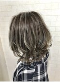 イルミナカラー★ホワイトアッシュハイライト【Alma hair】