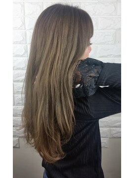 モードクラウド(MODE CLOUD hair design) スロウカラーでスモーキーアッシュ