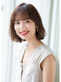 【Unami】カジュアルな切りっぱなしボブ 工藤 由佳