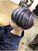 王道マッシュ×ハイライトブルー