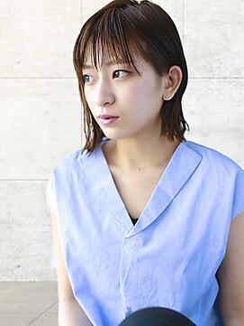 ヘアーアンジェ 南矢野目店(Hair ange) 小顔ショート×ブランジュカラー×ハイライトカラー×イルミナ