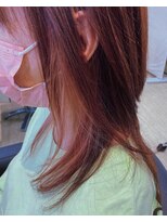 マニス(manis)&nbsp;ナチュラルストレートミディアムインナーカラー×ピレンジ