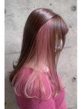 クレドガーデン 西新井店(CRED GARDEN) インナーカラー/イヤリングカラー/ピンクベージュ/西新井Y