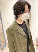 ウルフレイヤーパーマ くせ毛風パーマ大人アンニュイ外ハネ小顔