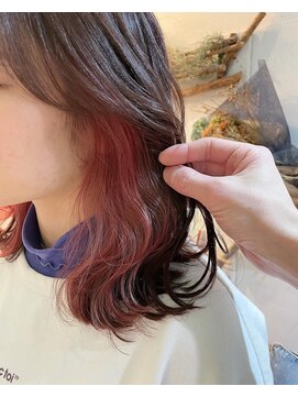 アクト 原宿(ACT) ピンクベージュ/ペールピンク/ボルドーカラー/インナーカラー