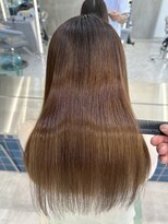 ロンドルーチェ 心斎橋(Lond luce)&nbsp;ダークアッシュ/ミディアムレイヤーカット［髪質改善/縮毛矯正］