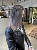 見惚れる筋感&グラデーション_white lavender ash balayage_
