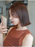 切りっぱなしボブミニボブ前下がりボブラインボブ小顔ボブボブ
