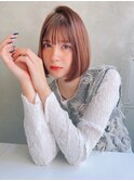 【LANY横浜】ラベンダーブラウン×前髪ぱっつん