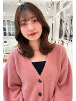 レイラバイアフロート 吉祥寺(Lila by afloat)&nbsp;韓国ヘア/フェイスレイヤー/ぱっつん前髪/モカブラウン