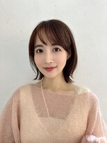 ジョエミバイアンアミ(joemi by Un ami) 【joemi】切りっぱなしボブ美髪ピンクブラウンベース(小倉太郎